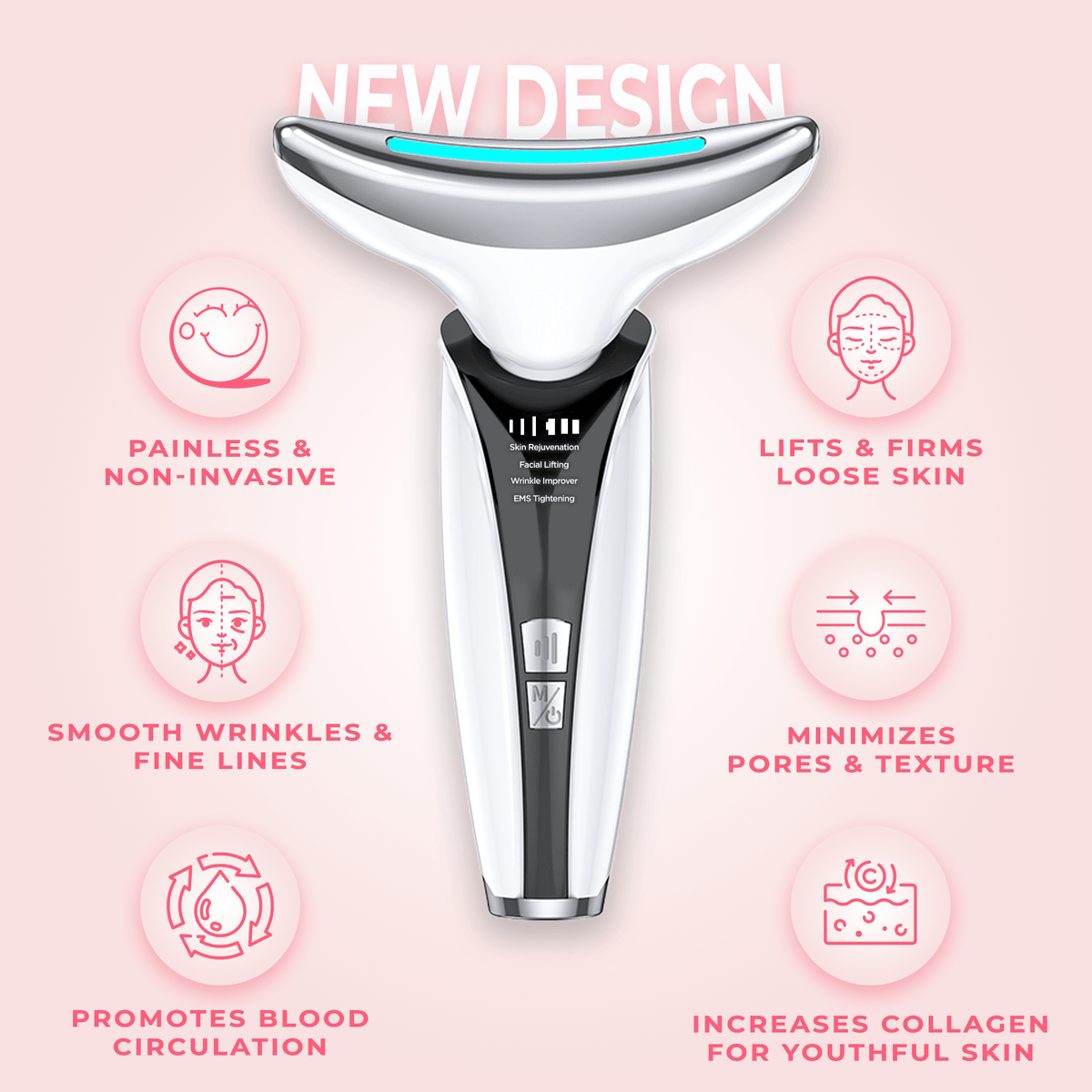 Contoura™ Chin & Neck Tightening Device - Multispecteral Light & EMS Microcurrents