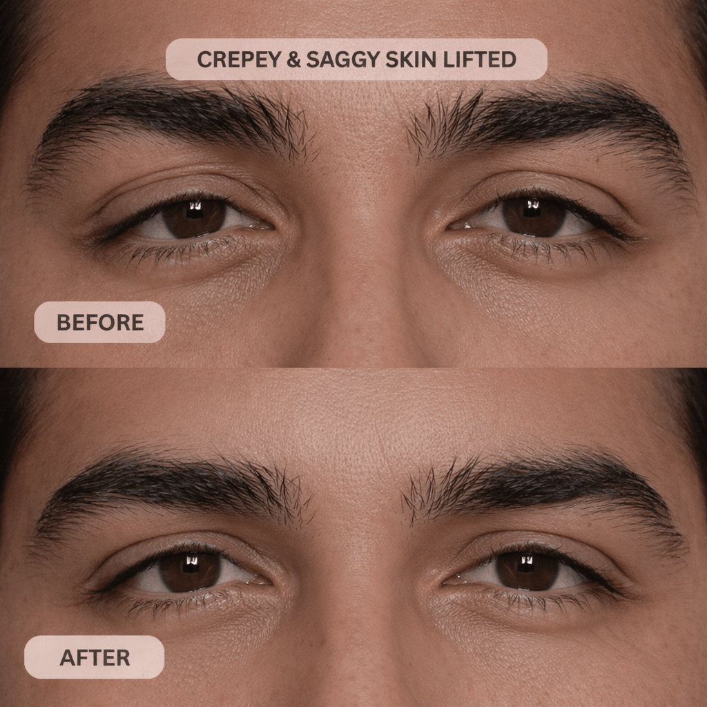 Micro-Infusion System For Hooded Eyelids for Men